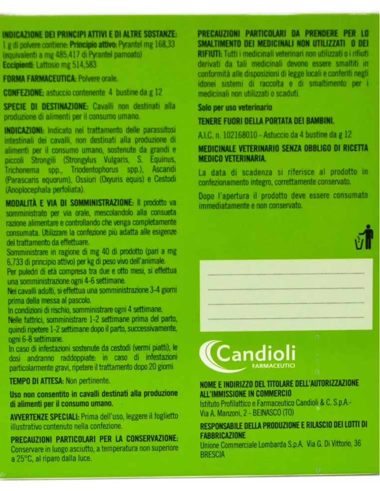 Antielmintico Candioli 4 buste  
