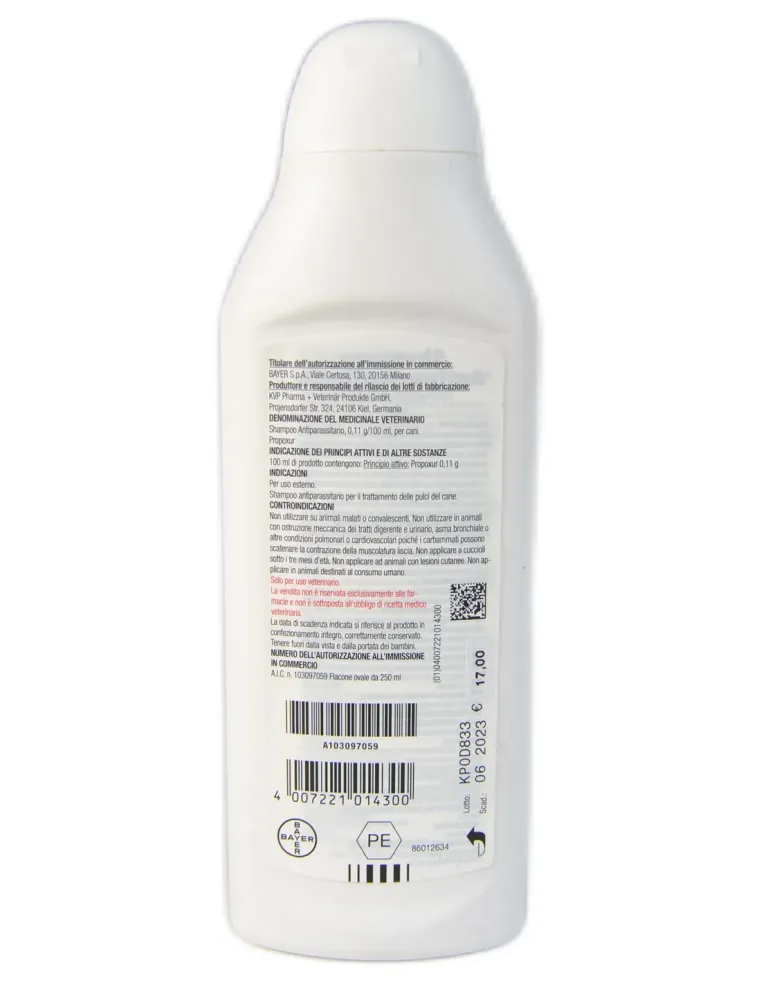 Shampoo Antiparassitario 250 ml  