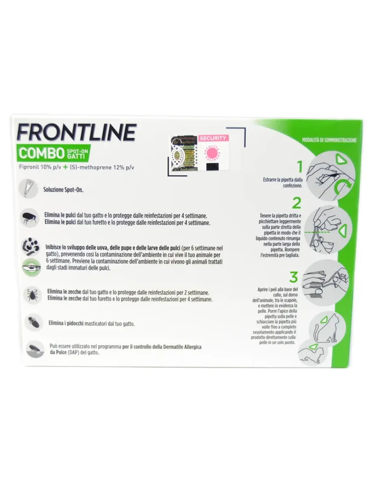 Frontline combo Gatto 6 pipette Spot On  