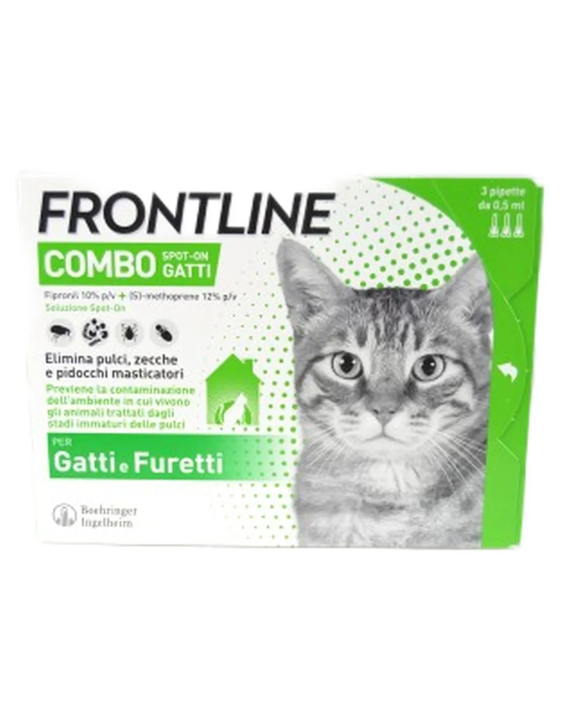 Frontline Combo Gatto 3 pipette   Frontline Combo Gatto 3 pipette