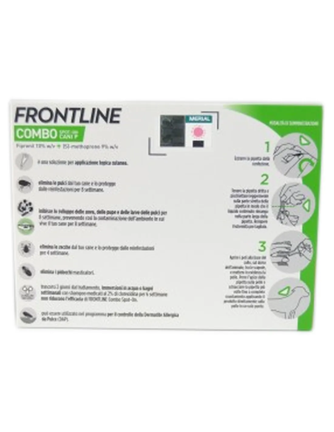 Frontline Combo cani 2-10 kg 3 pipette   Frontline Combo cani 2-10 kg 3 pipette