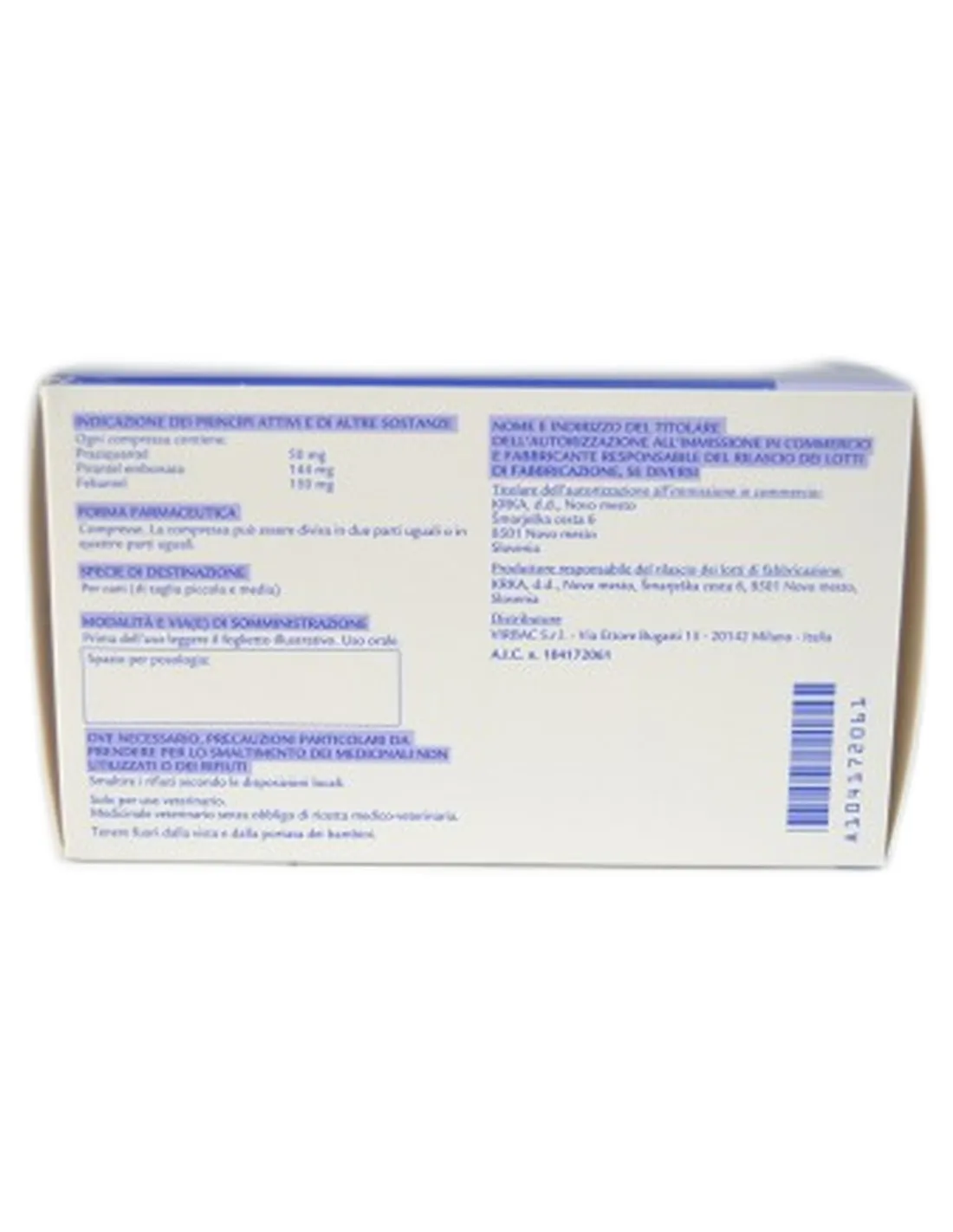 Endogard Flavour Virbac 100 compresse   Endogard Flavour Virbac 100 compresse
