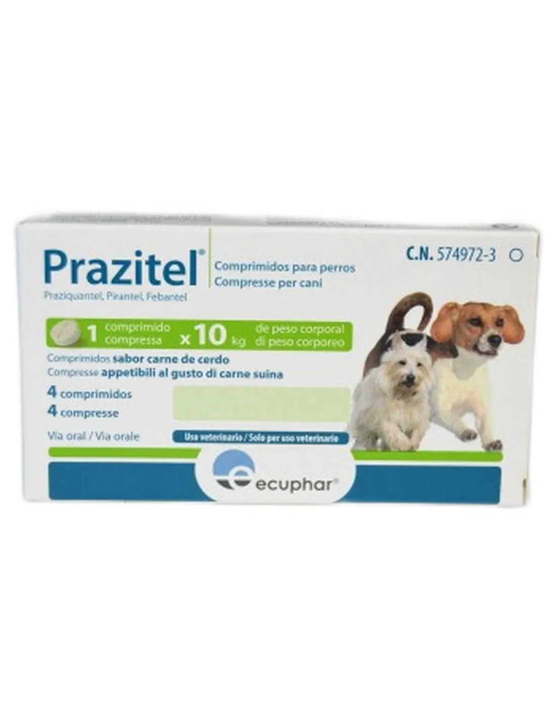 Prazitel Cani Ecuphar 4 compresse  