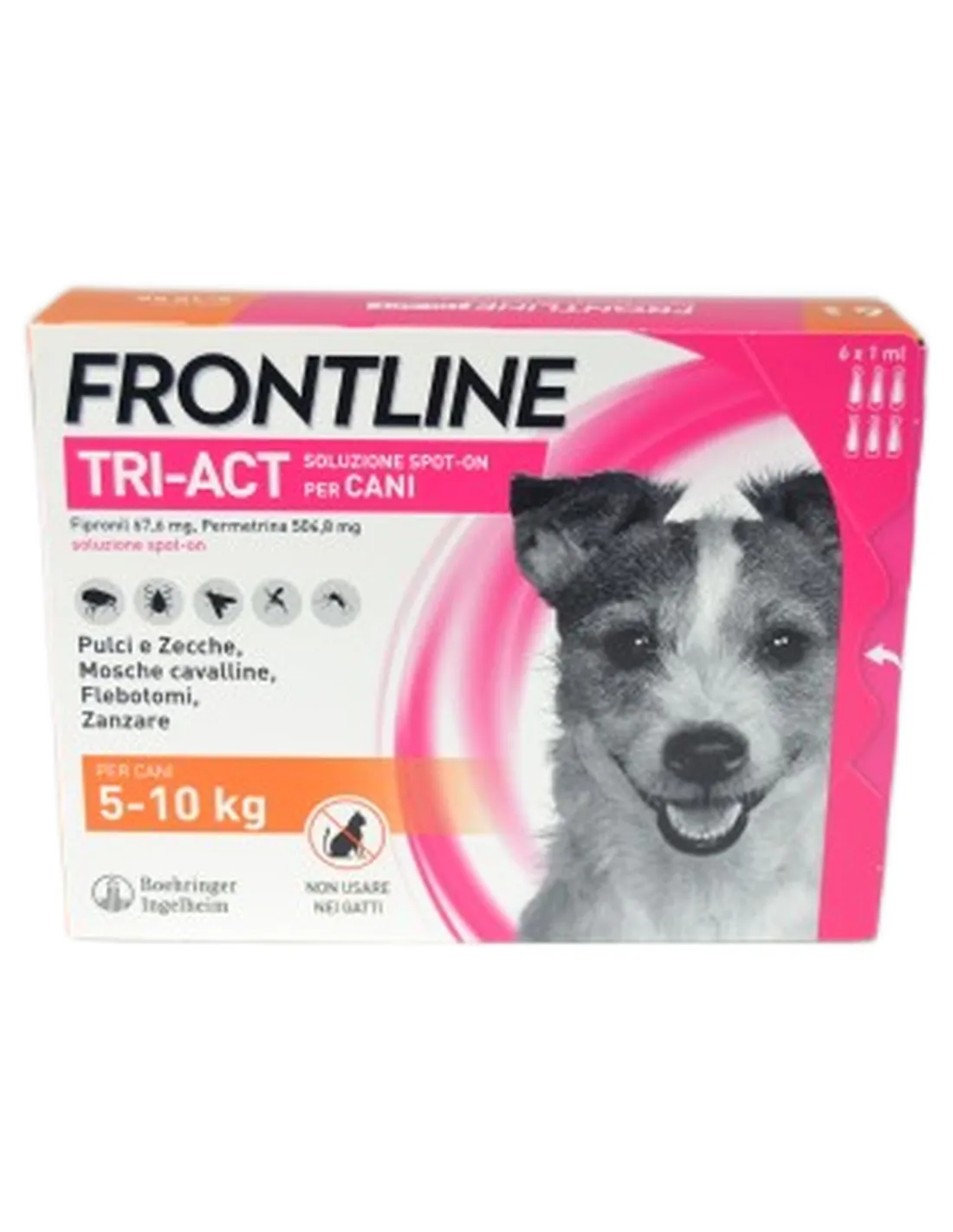Frontline Tri-Act 5-10 kg spot on 6 pipette  