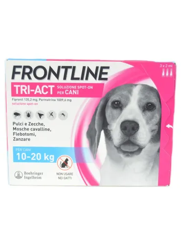 Frontline Tri-Act Spot-On 3 pipette cani da 10 a 20 kg  