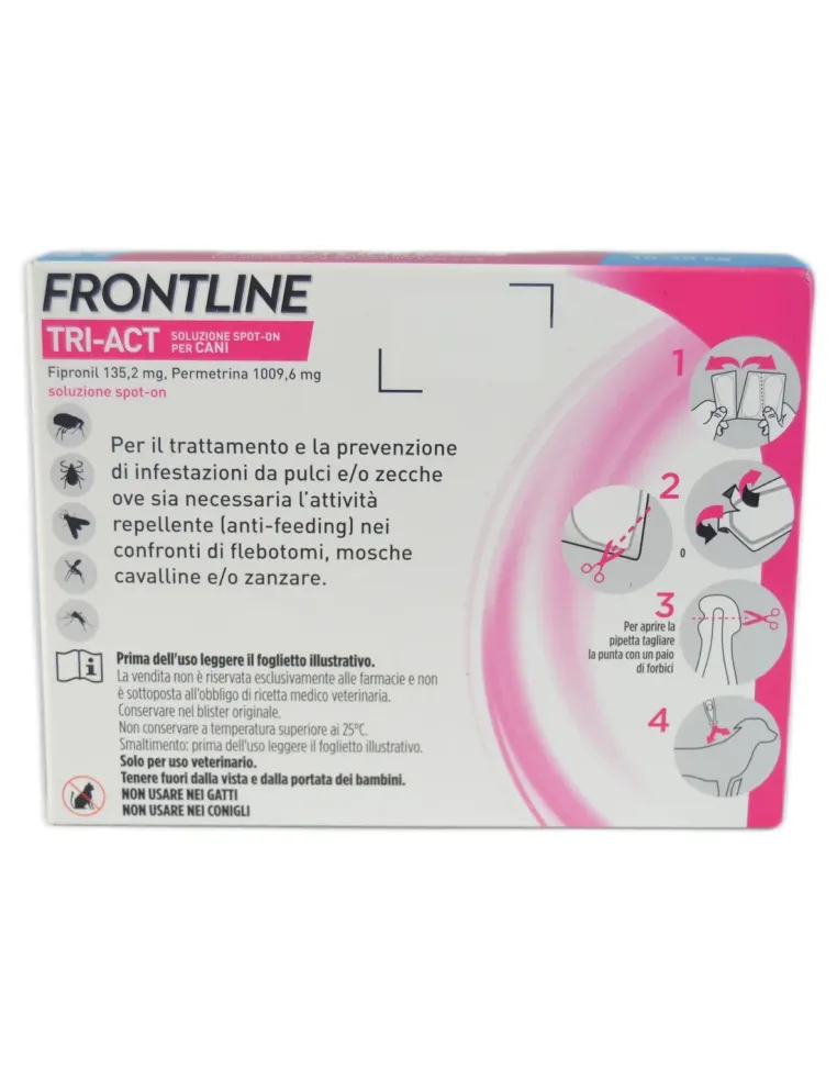Frontline Tri-Act Spot-On 3 pipette cani da 10 a 20 kg  