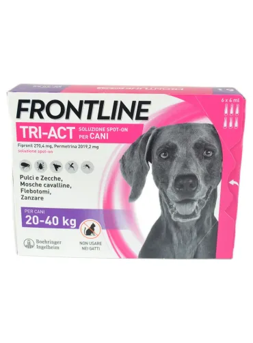Frontline Tri-Act 6 pipette cani da 20 a 40 kg  