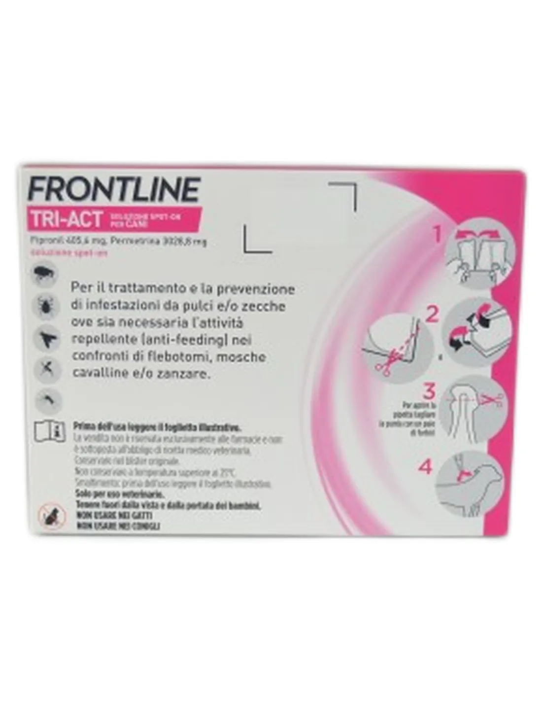 Frontline Tri-Act 6 pipette 40 a 60 kg   Frontline Tri-Act 6 pipette 40 a 60 kg