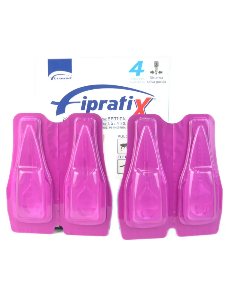 Fipratix spot-on per cani Formevet spot-on 4 pipette da 0,44 ml  