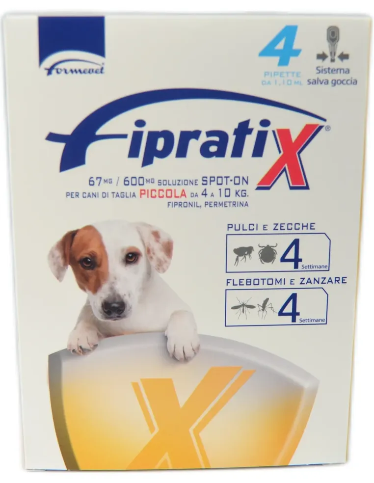 Fipratix 5-10 kg spot-on per cani 4 pipette  