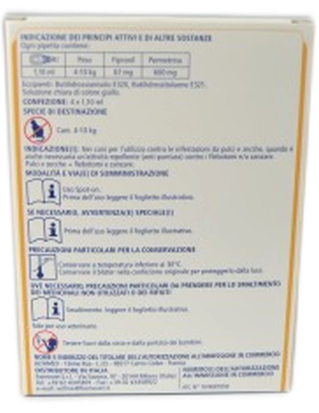 Fipratix 5-10 kg spot-on per cani 4 pipette  