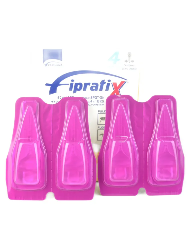 Fipratix 5-10 kg spot-on per cani 4 pipette  
