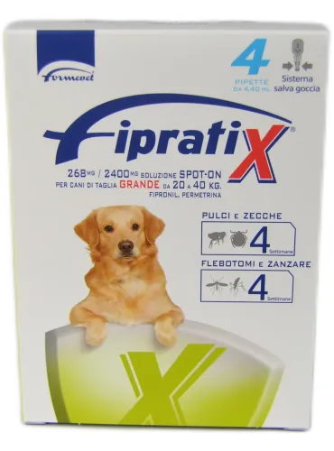 Fipratix spot-on per cani 20 - 40 kg 4 pipette  