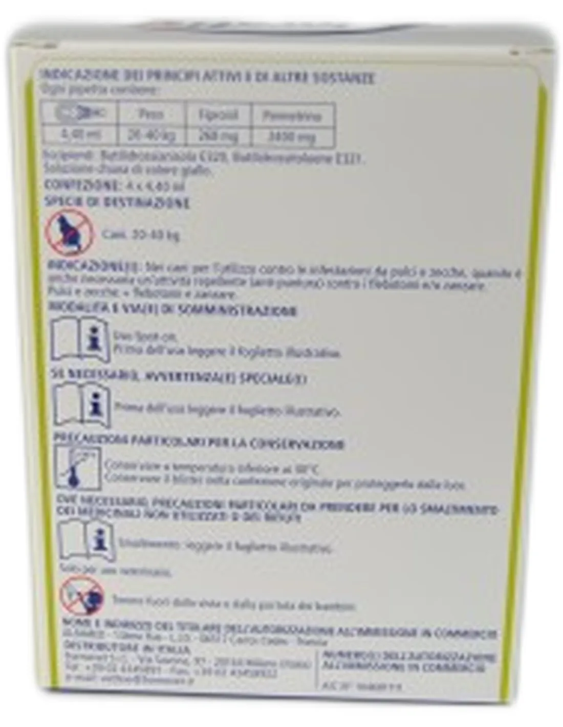 Fipratix spot-on per cani 20 - 40 kg 4 pipette  