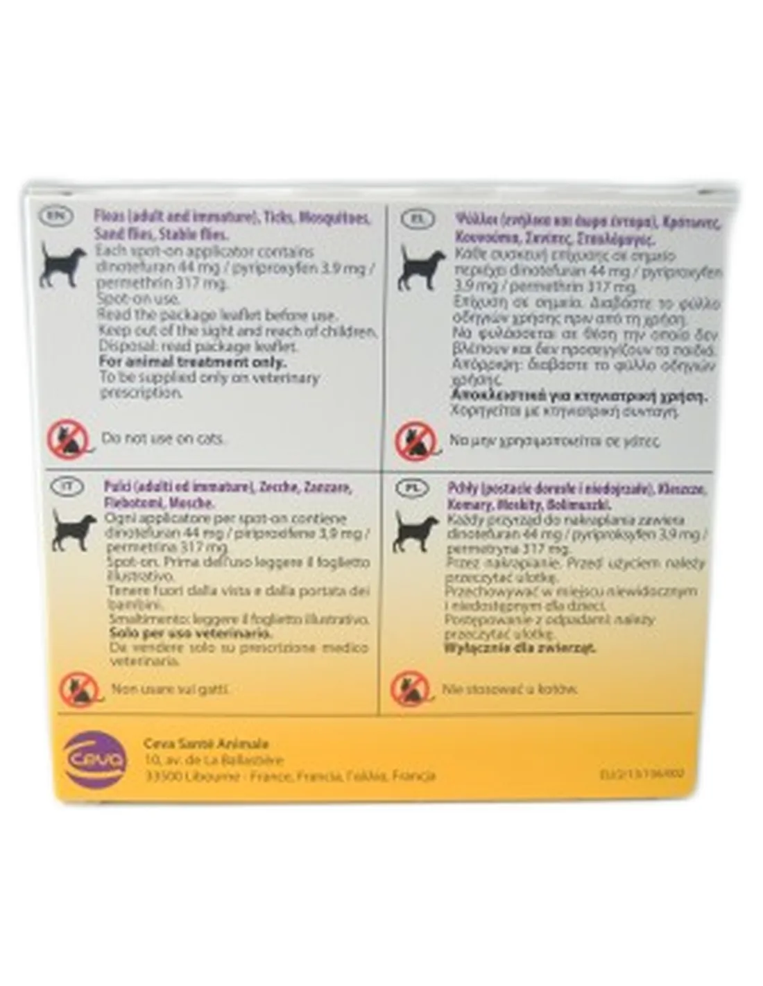 Vectra 3D 1,5 - 4 kg 3 pipette  