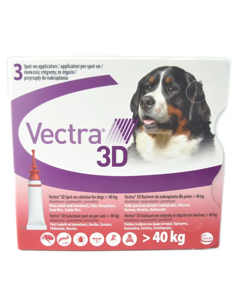 Vectra 3D cani oltre 40 kg 3 pipette  