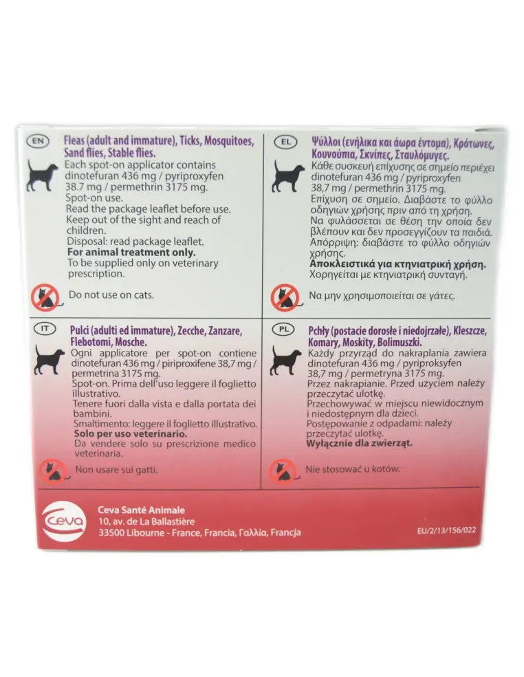 Vectra 3D cani oltre 40 kg 3 pipette  