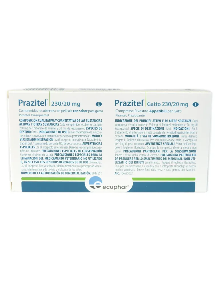 Prazitel Gatto 24 compresse rivestite appetibili Ecuphar  