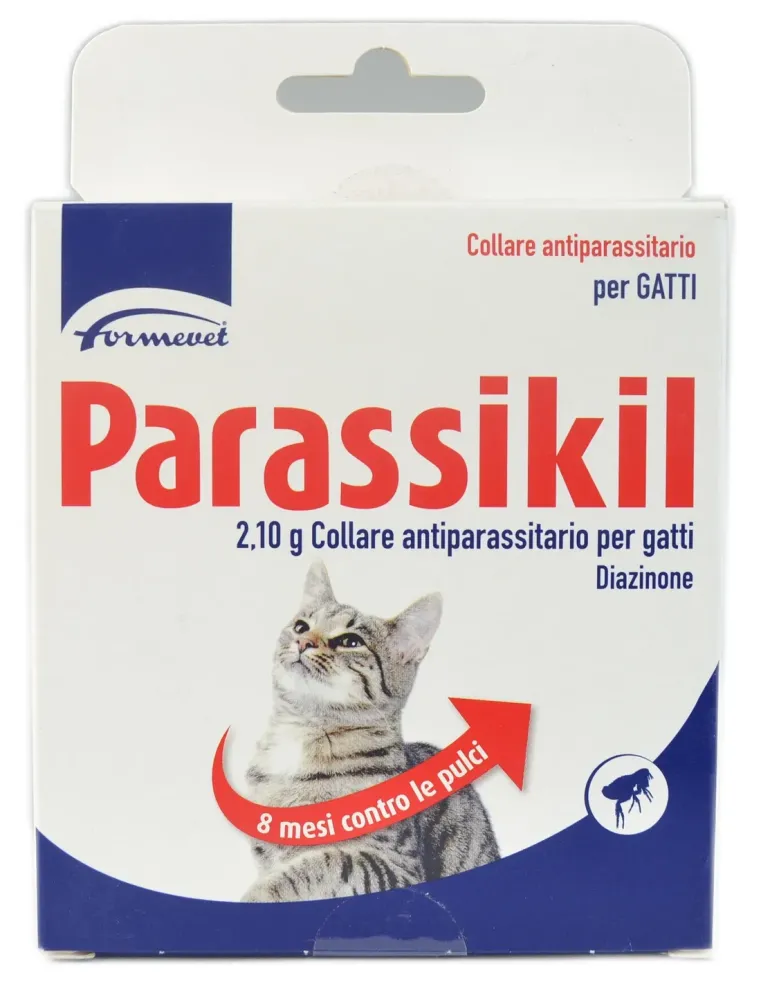Parassikil 2,10 g Formevet collare antiparassitario per gatto 35 cm  