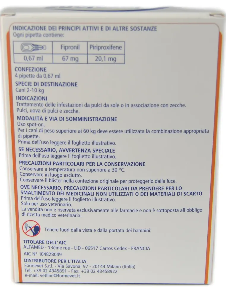 Fipralone Duo 2-10 kg spot-on 4 pipette  