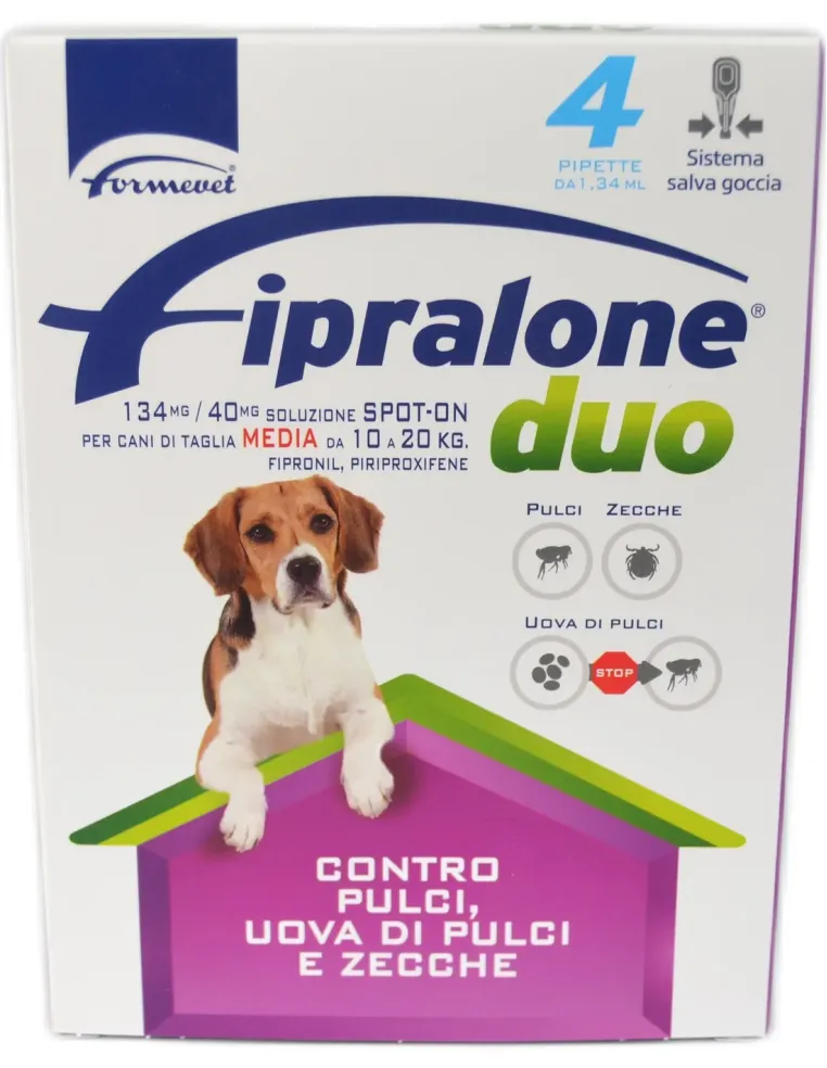 Fipralone Duo 10-20 kg spot-on 4 pipette  