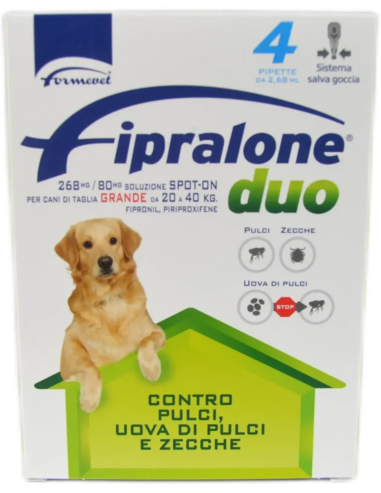 Fipralone Duo 20-40 kg spot-on 4 pipette  