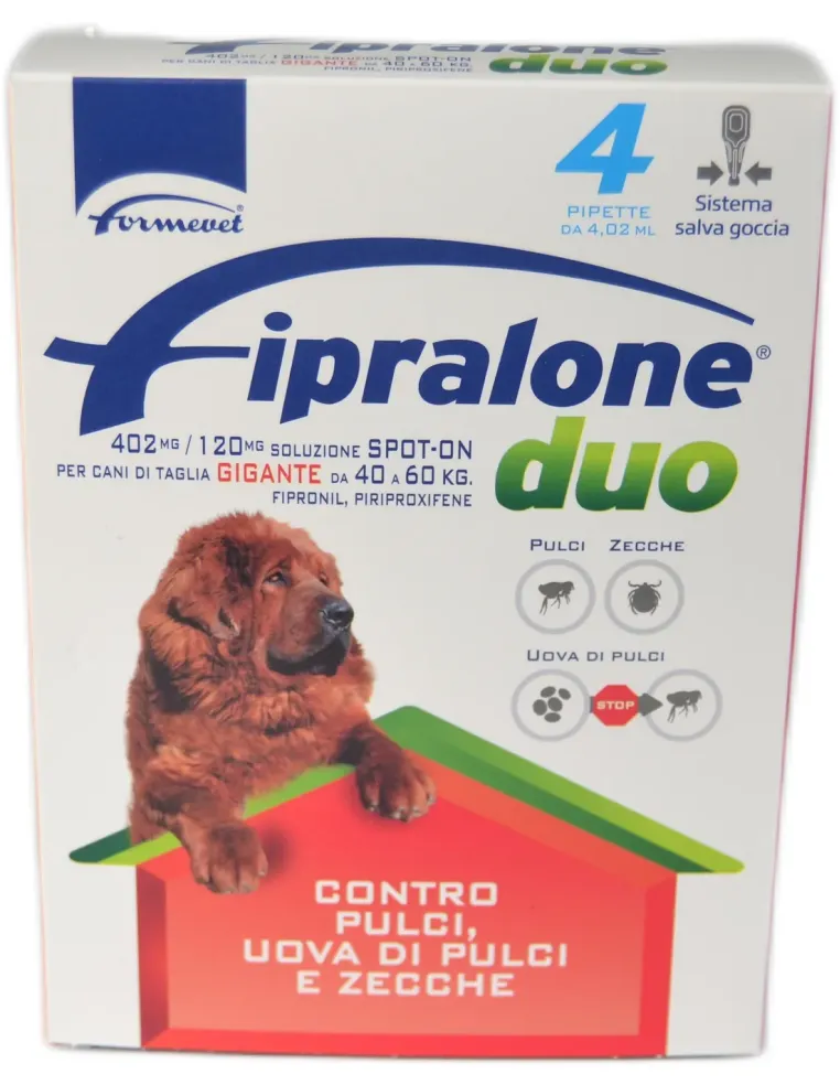 Fipralone Duo 40-60 kg spot-on 4 pipette  