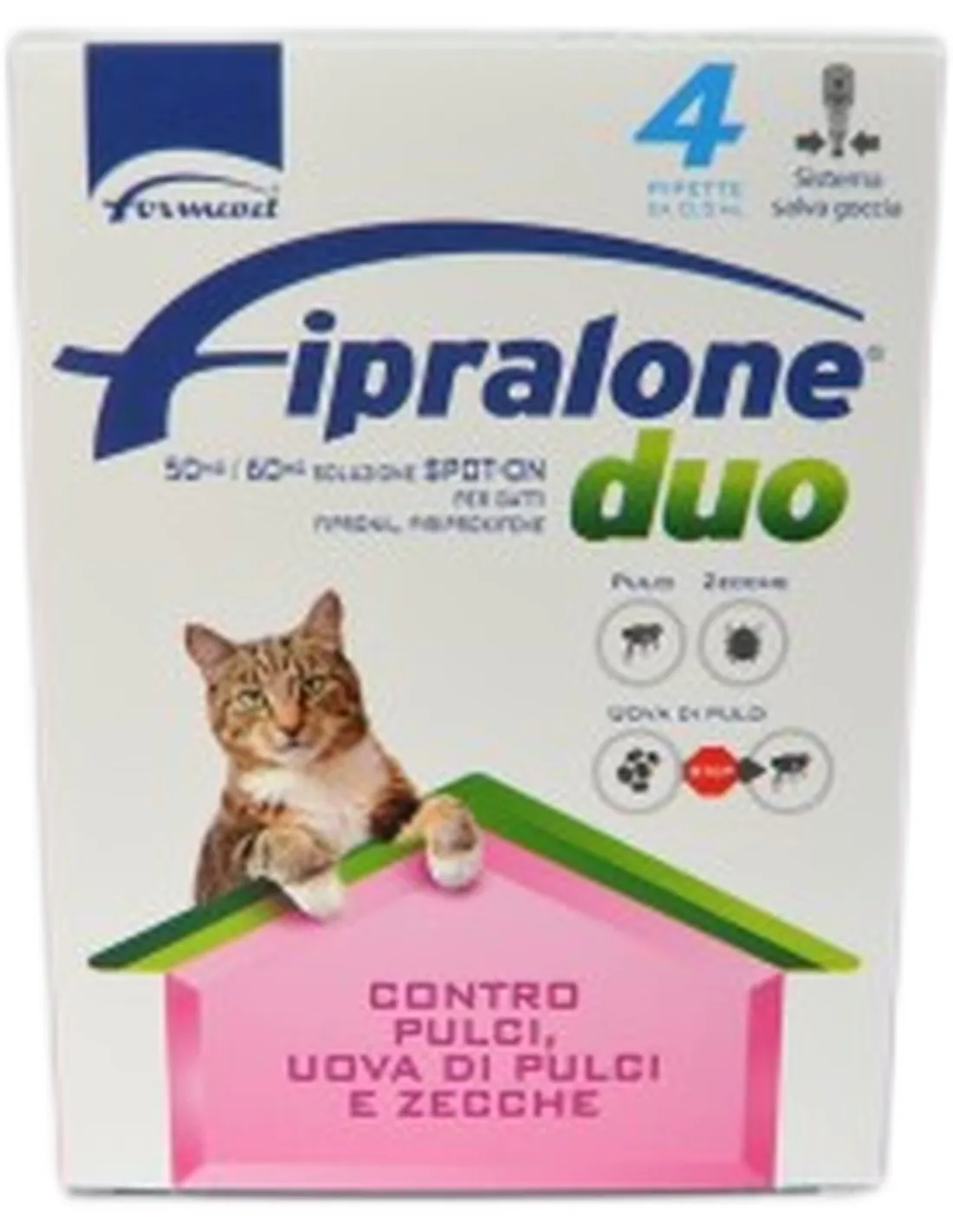 Fipralone Duo Gatto 50 mg/60 mg spot-on 4 pipette  