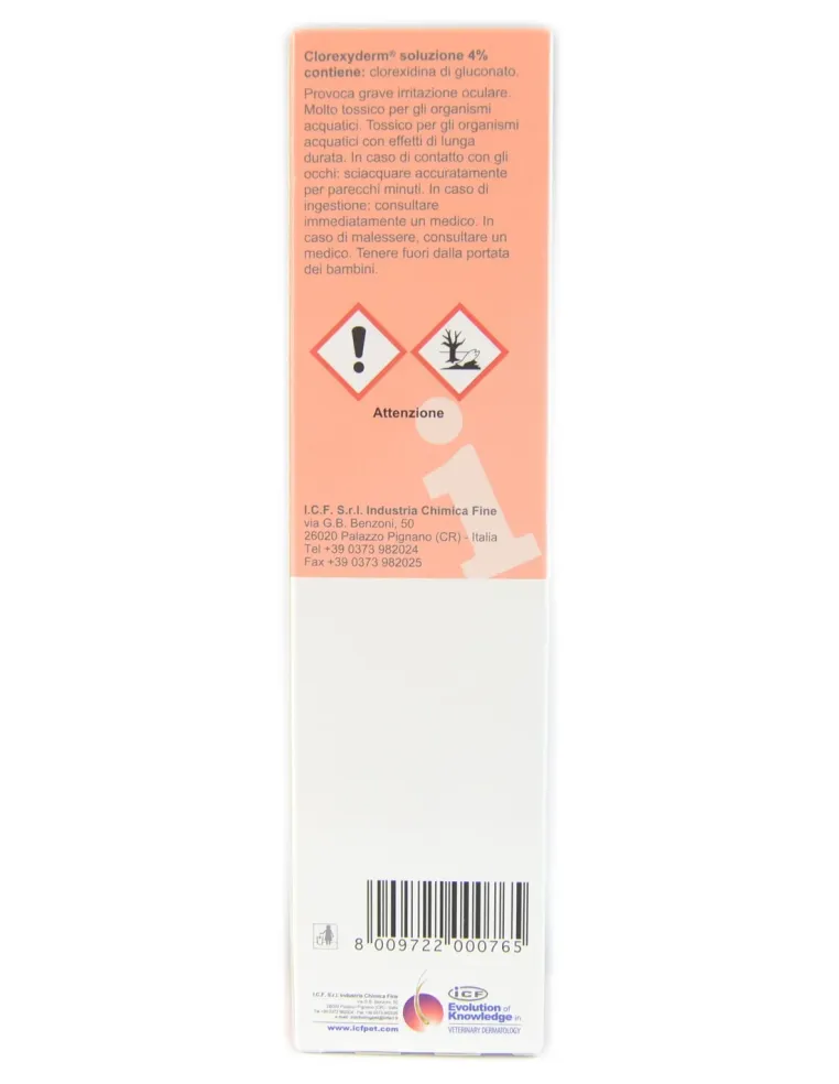 Clorexyderm Soluzione 4% ICF soluzione 250 ml  