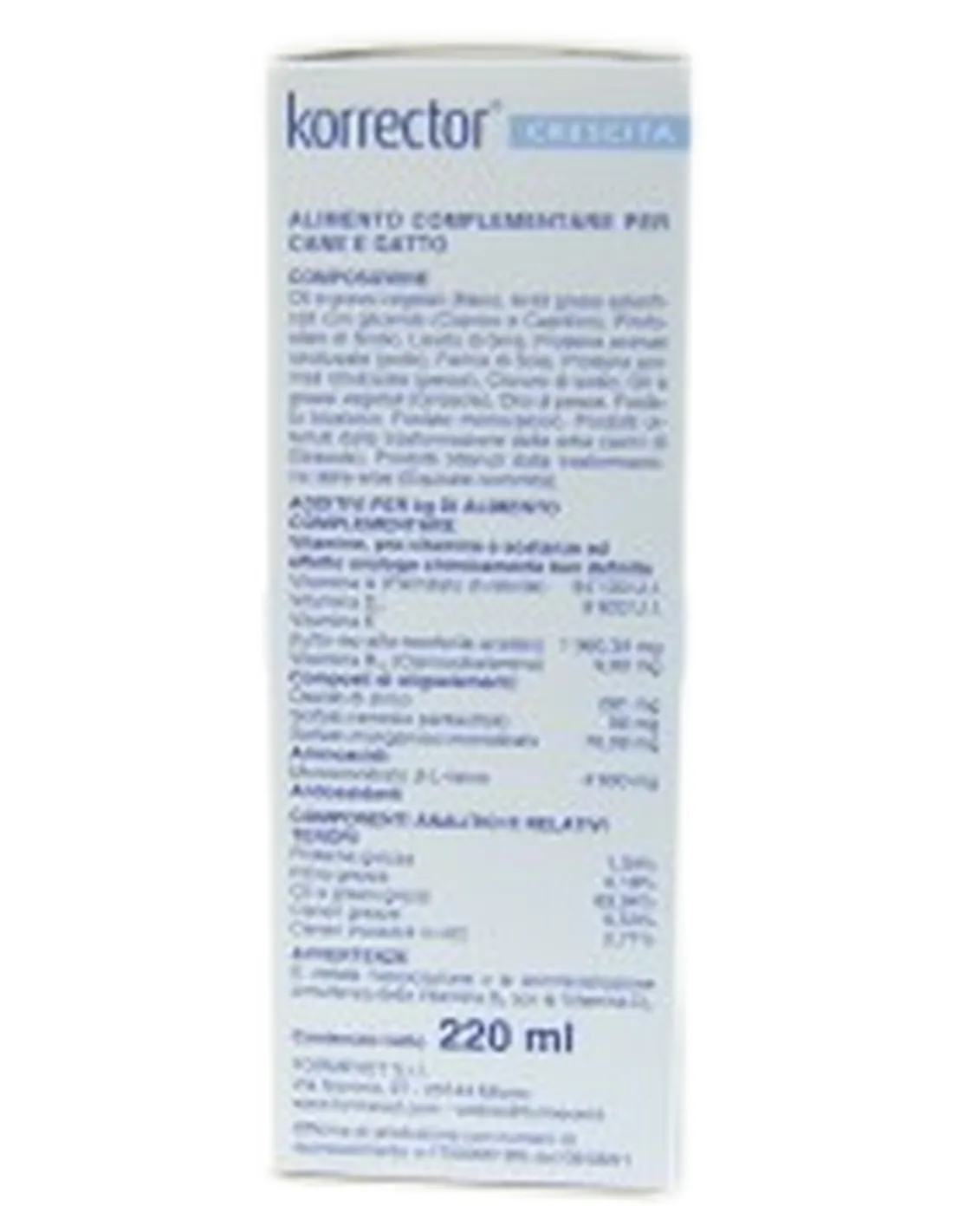Korrector Crescita 220 ml Formevet   Korrector Crescita 220 ml Formevet