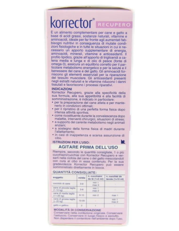 Korrector Recupero Formevet liquido flacone 220 ml  