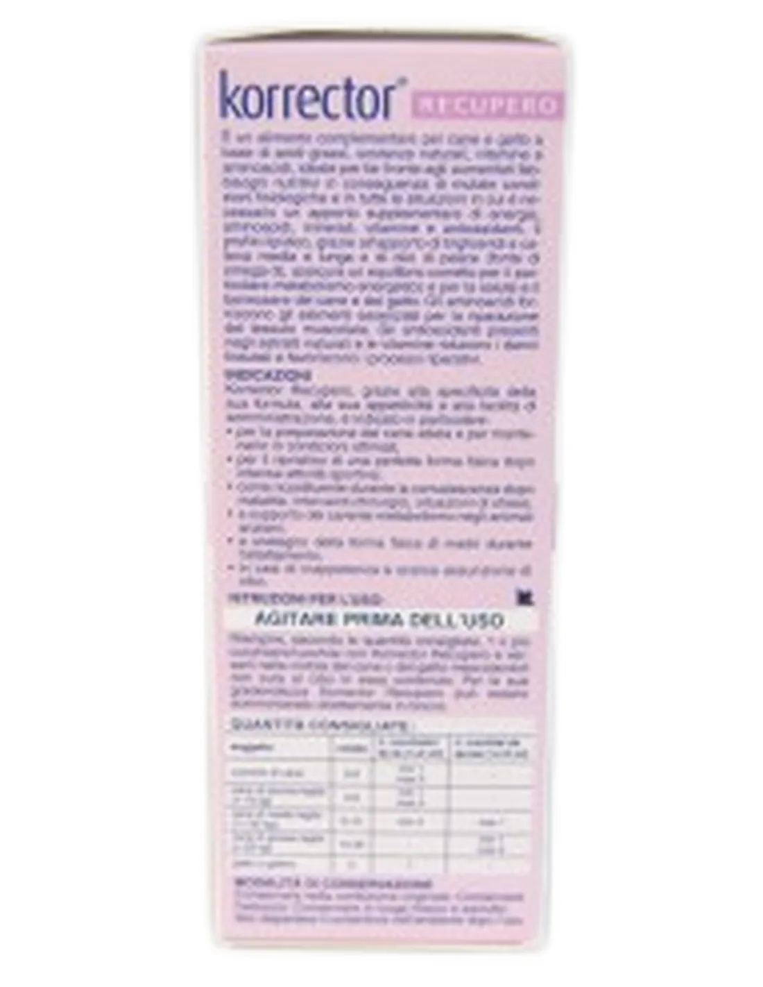 Korrector Recupero Formevet liquido flacone 220 ml  