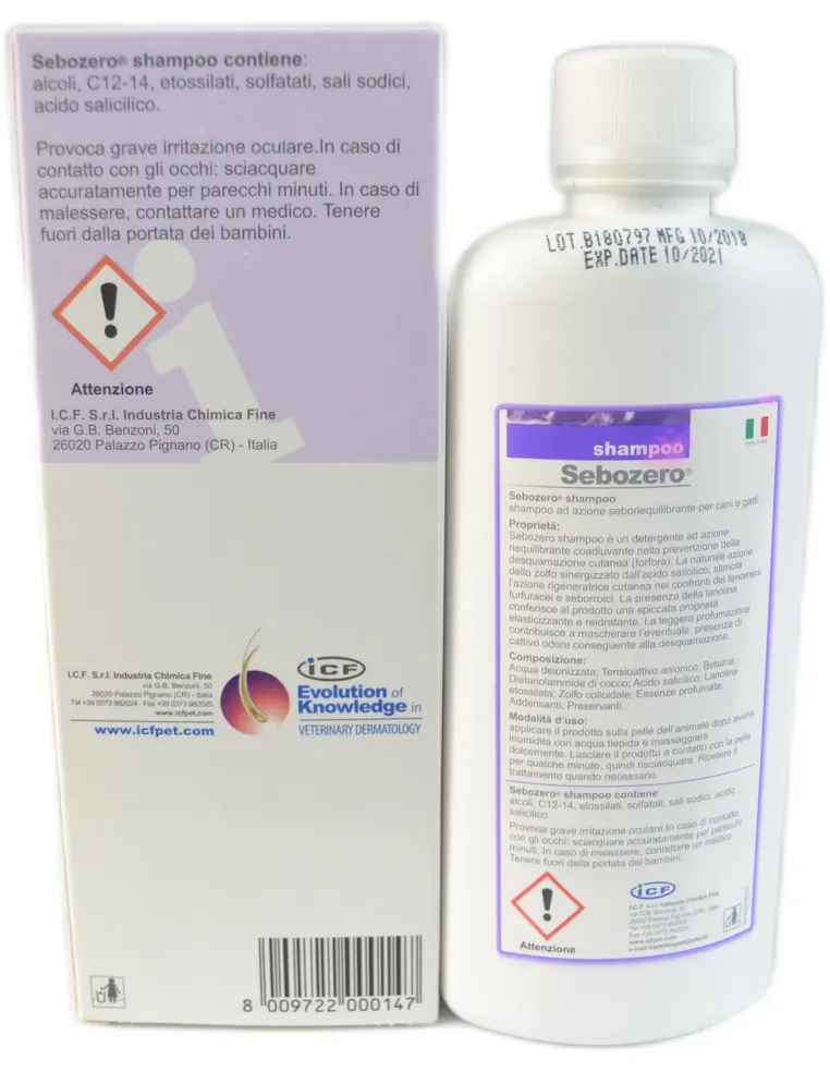 Sebozero ICF shampoo 250 ml  