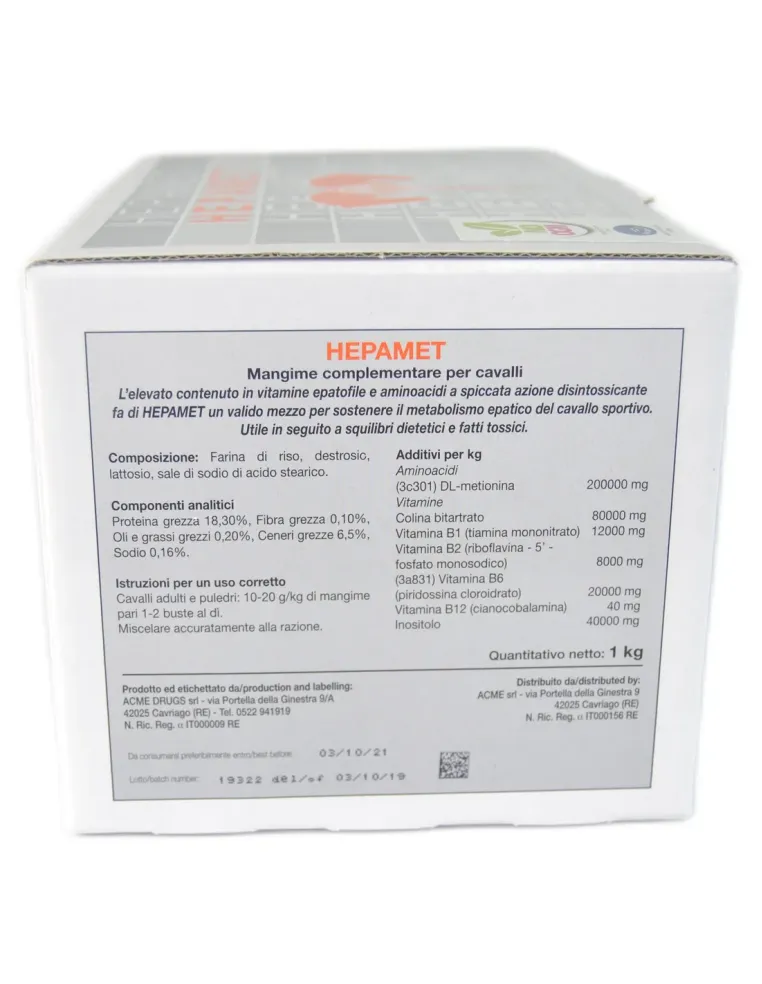 Hepamet Acme sospensione orale 40 buste 25 g  