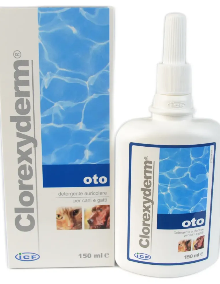 Clorexyderm Oto ICF detergente auricolare per cani e gatti 150 ml  