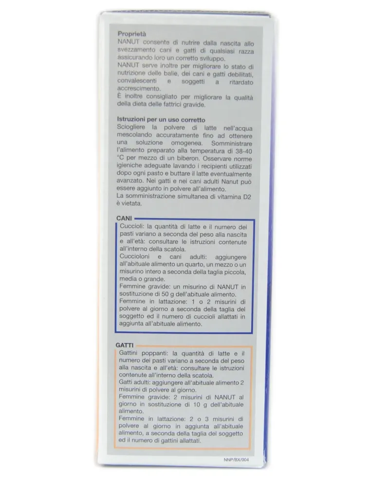 Nanut Pet Acme latte polvere 500 g con misurino  