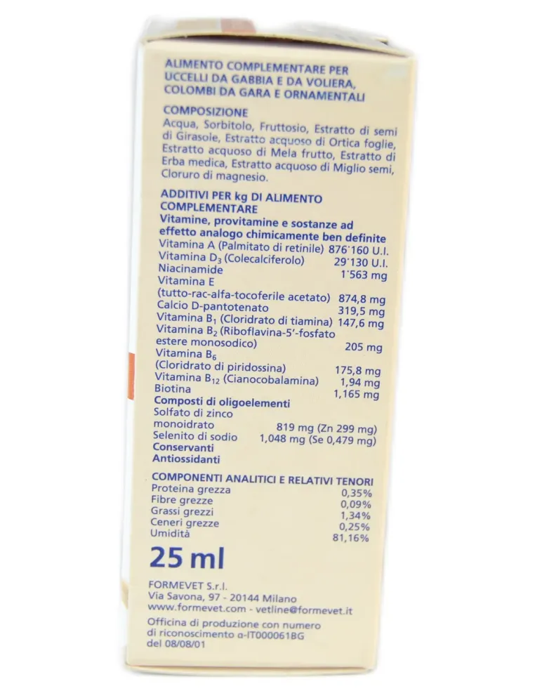 Piumedoro Tuttovitamine Formevet liquido flacone 25 ml  