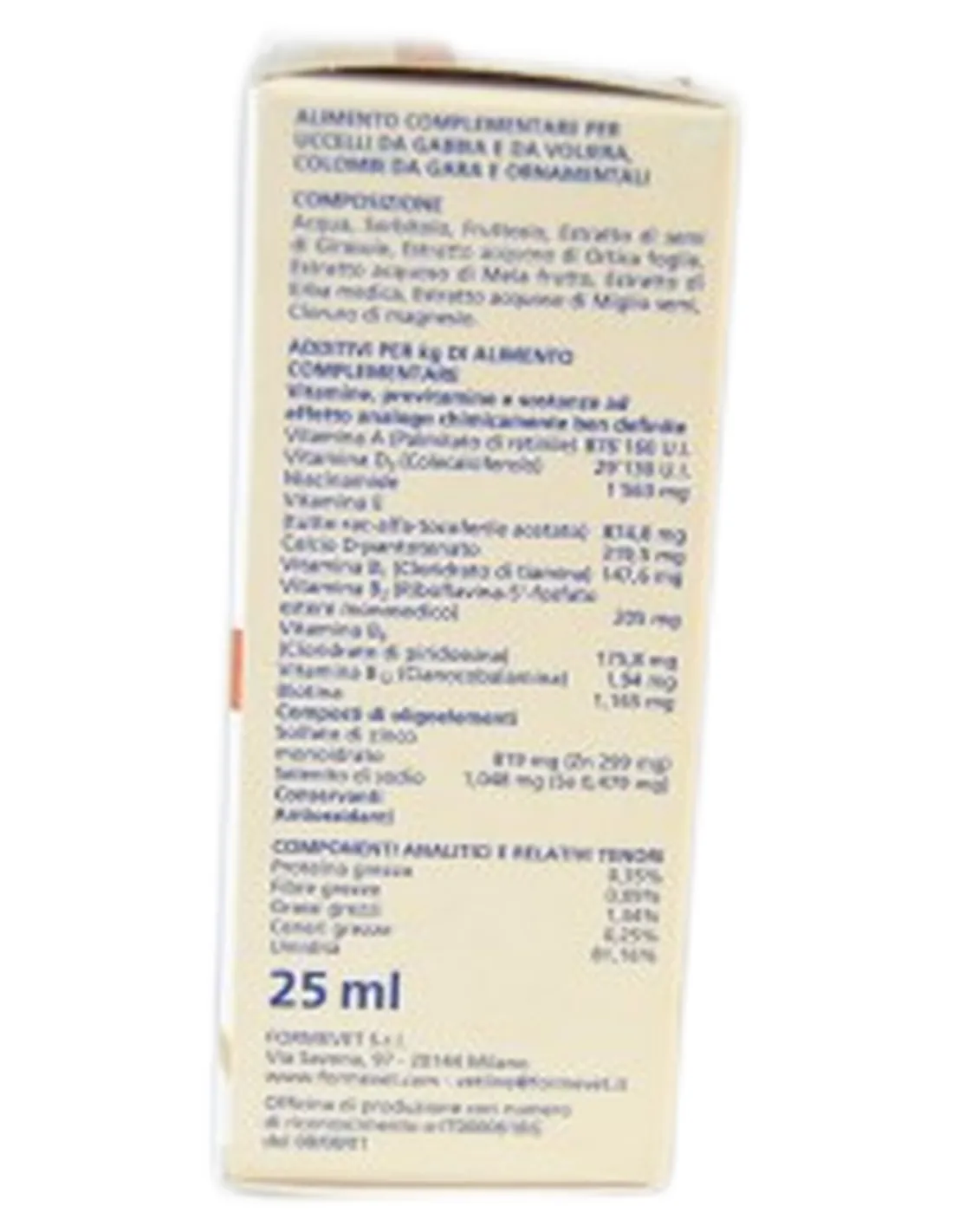 Piumedoro Tuttovitamine Formevet liquido flacone 25 ml  