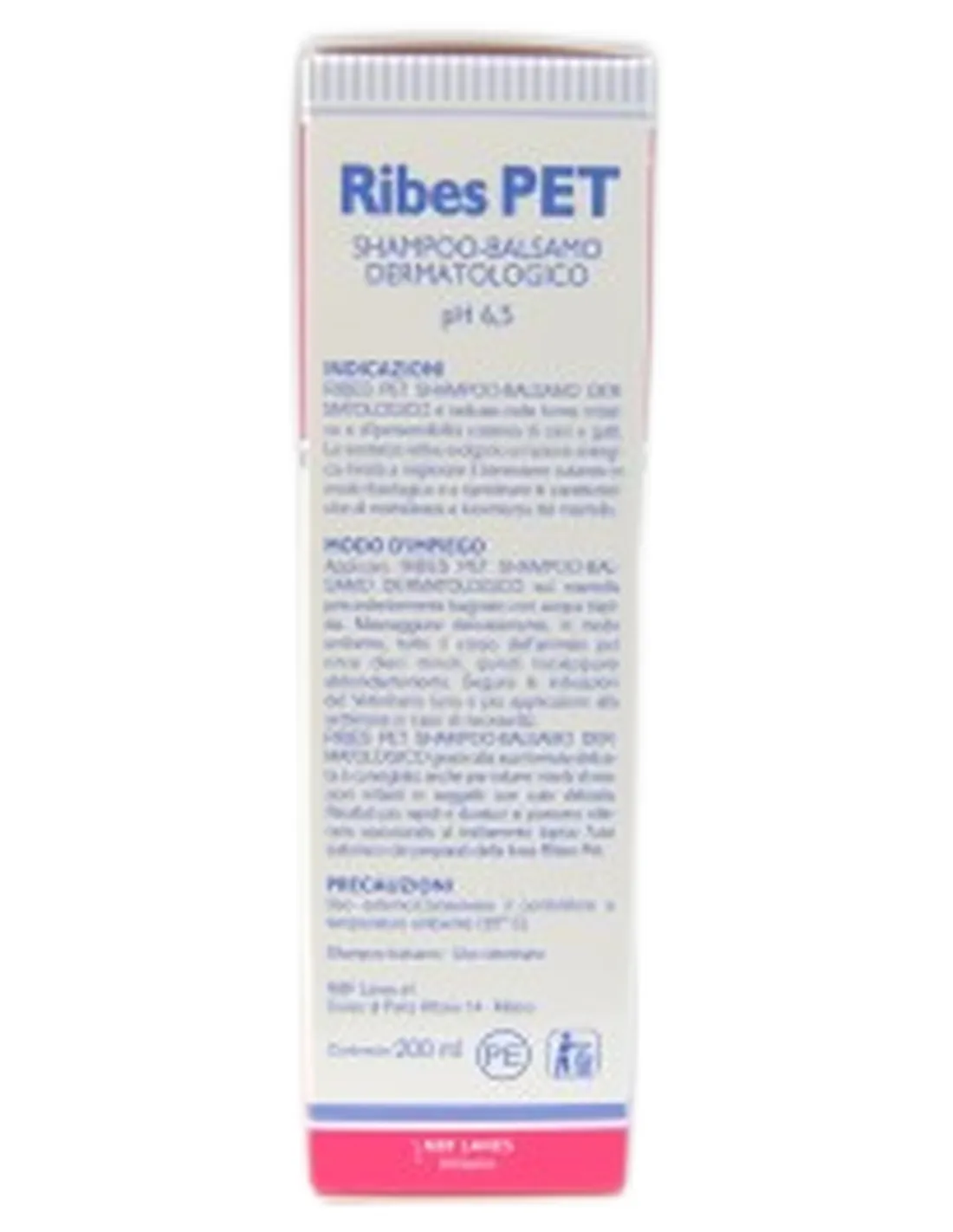Ribes Pet Shampoo Balsamo dermatologico 200 ml  