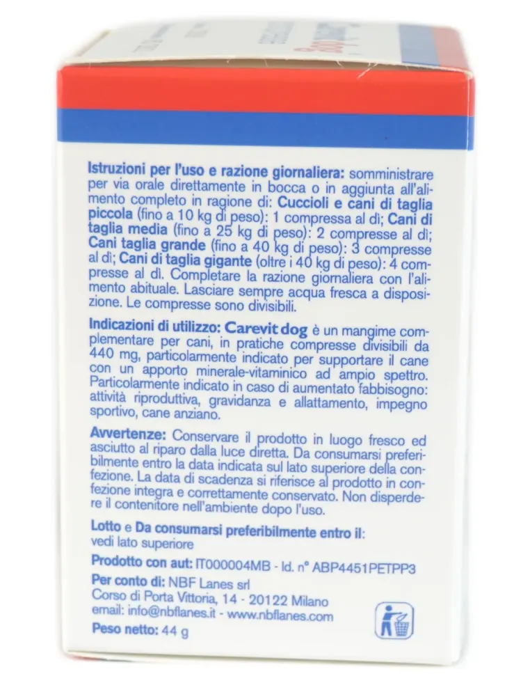 Carevit Dog 100 compresse  