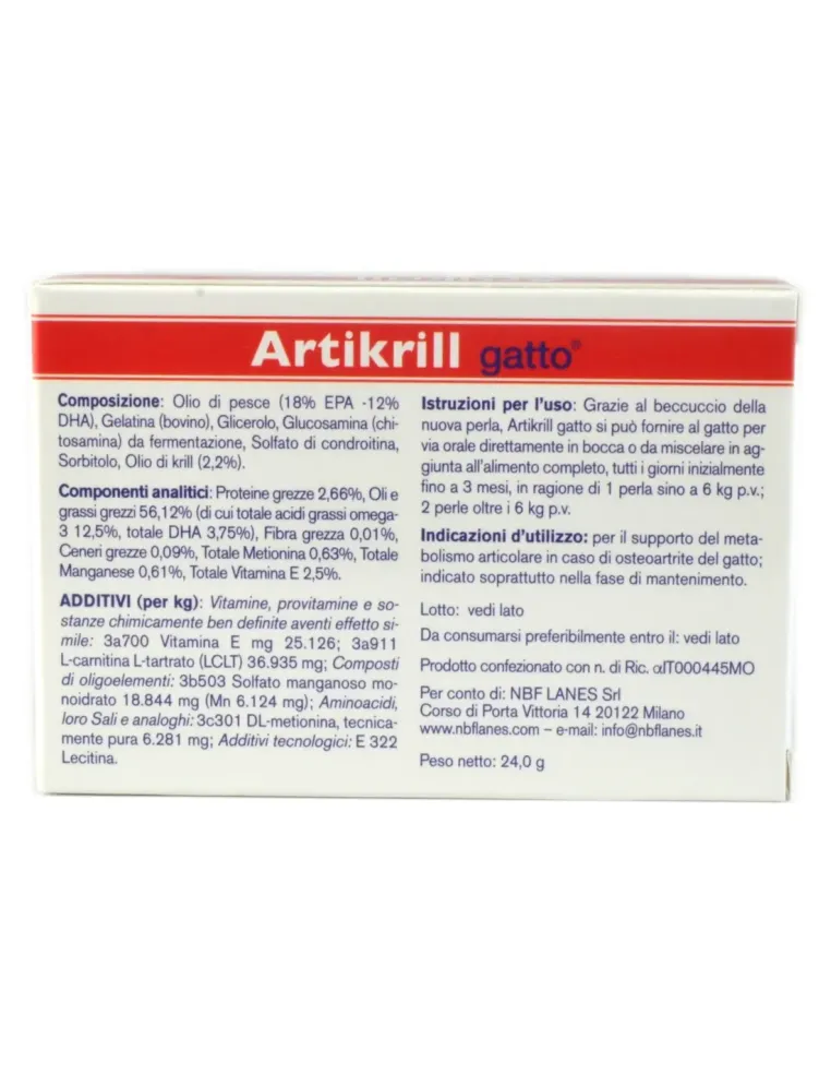 Artikrill Gatto NBF 30 perle  