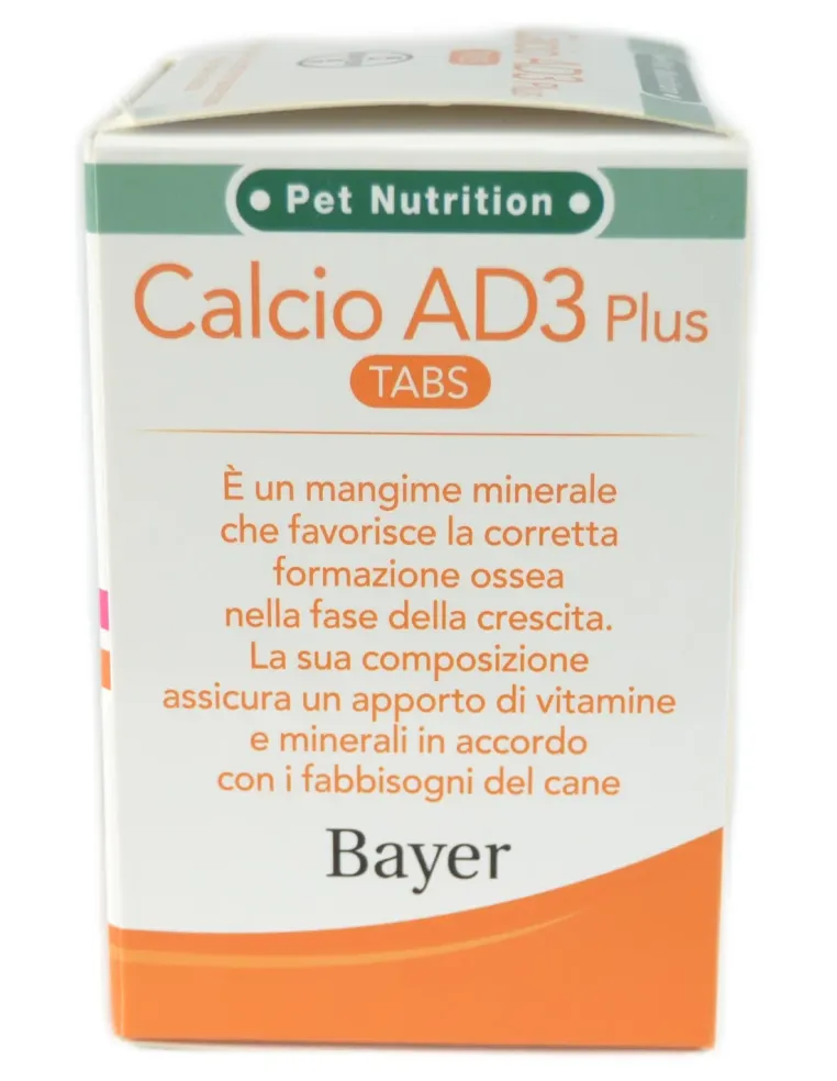 Calcio Ad3 Solubile Sviluppo Tabs - Bayer Pet Nutrition Bayer 40 tabs  