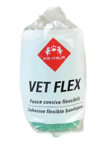 Vet Flex FM Italia fasce coesive verde cm 10 x 4,5 m  
