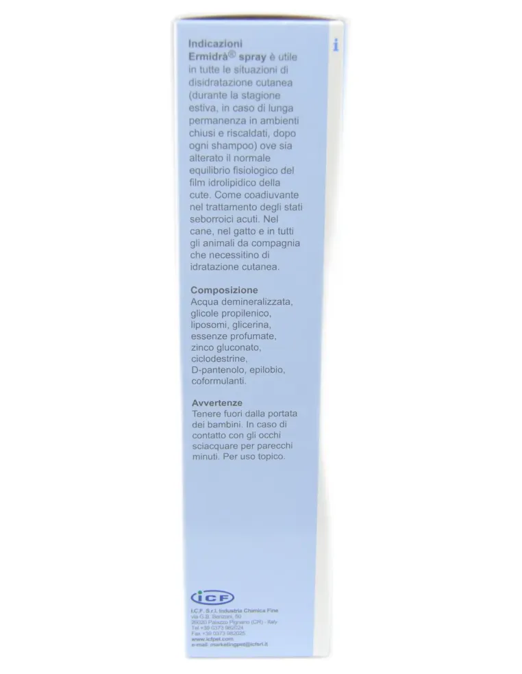 Ermidra' Spray ICF spray idratante cutaneo per cani e gatti 300 ml  