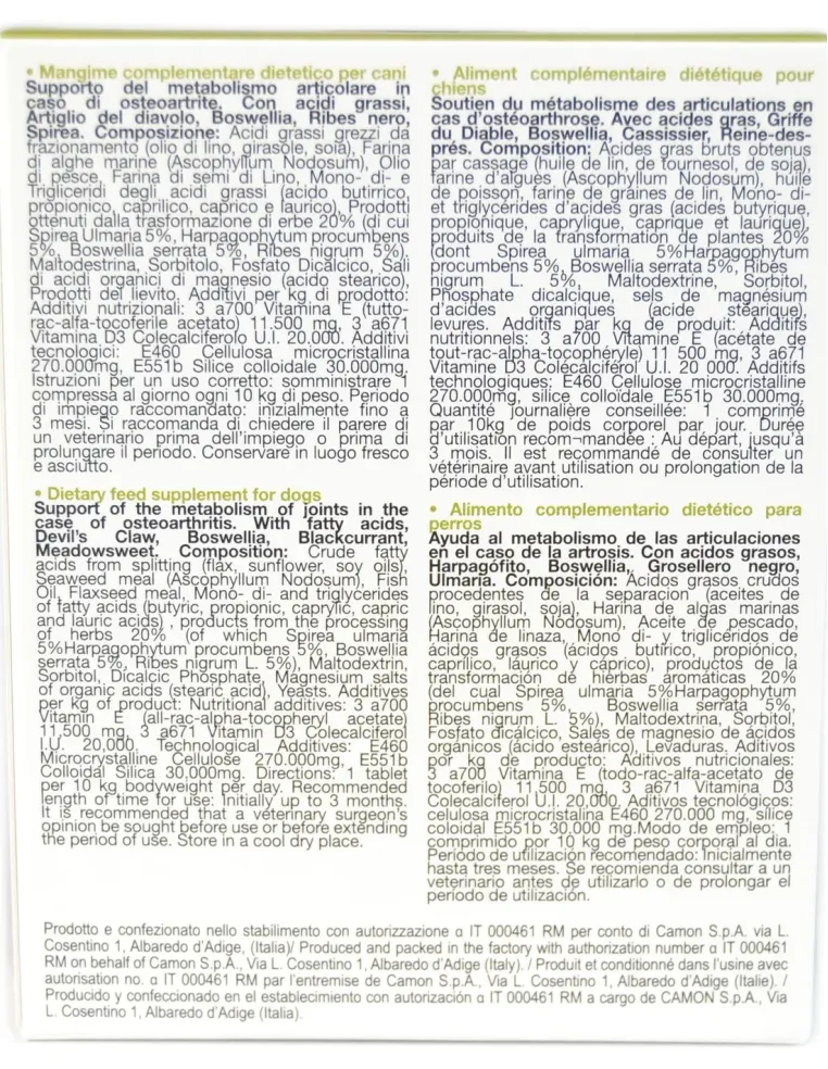 Orme Naturali Artosalus Camon 30 compresse  