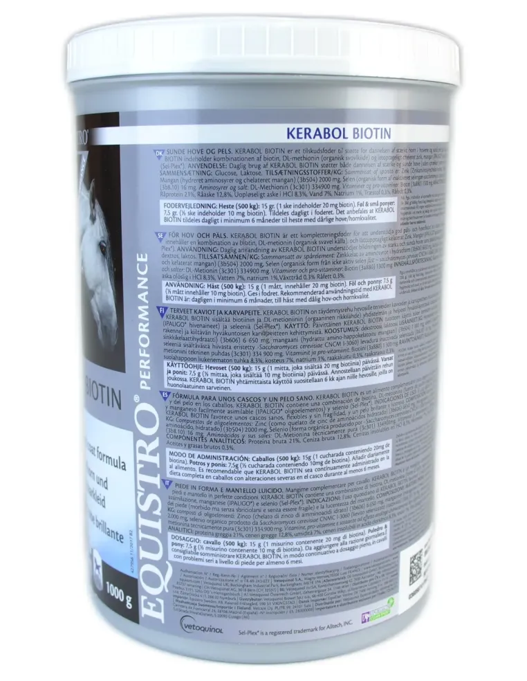 Kerabol Biotin Equality sospensione orale barattolo 1 kg  