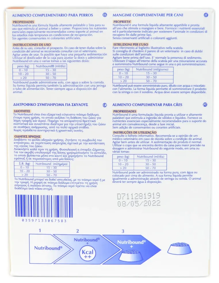 Nutribound Soluzione cani Virbac soluzione orale 3 flaconi 150 ml  