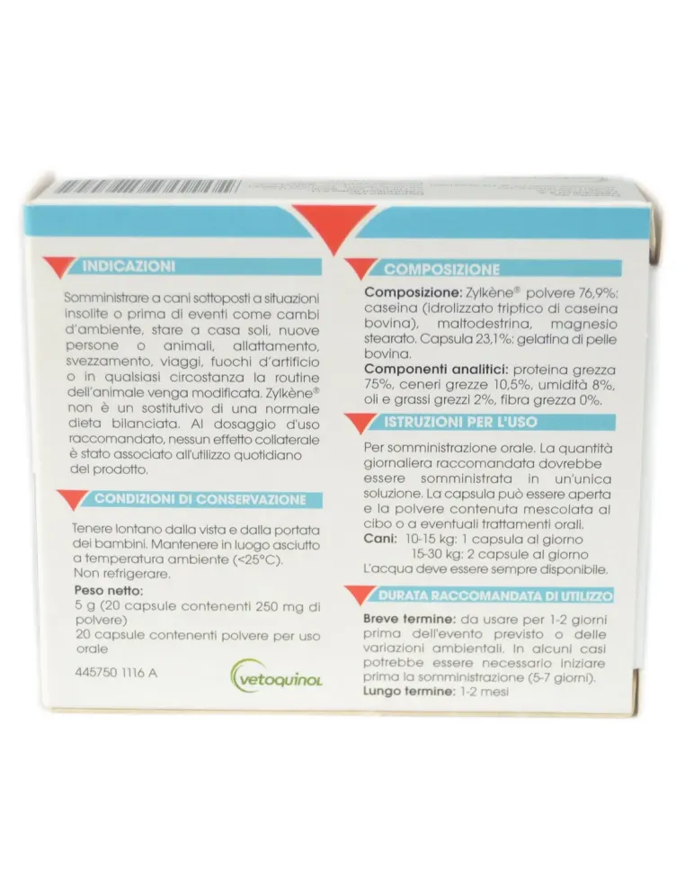 Zylkene Vetoquinol 20 capsule 225 mg