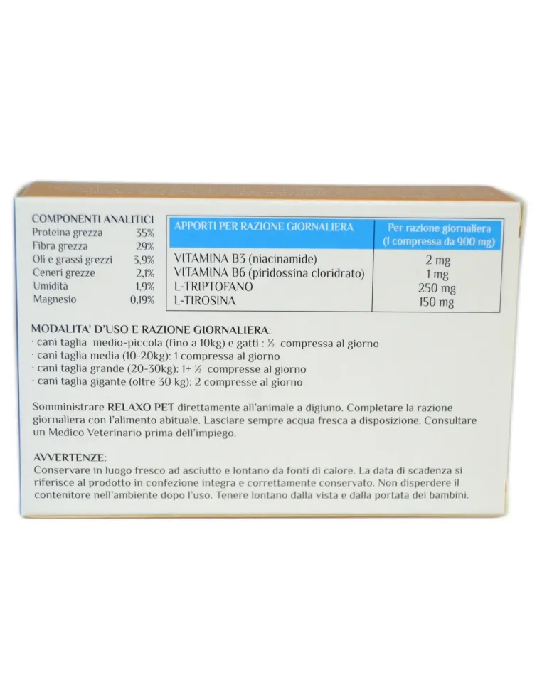 Relaxo Pet 30 compresse Gefarma  