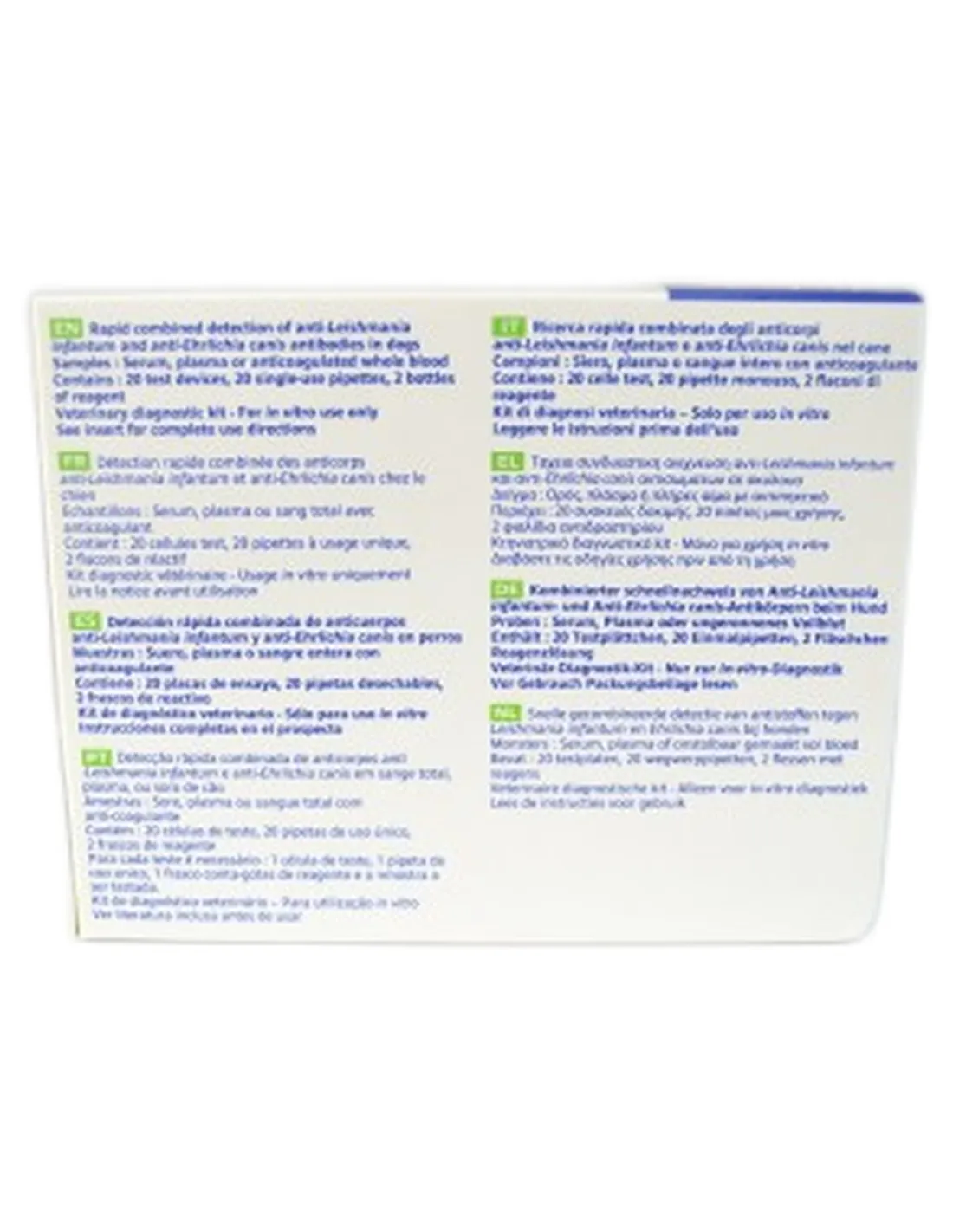 Speed Duo Leish K Ehrli 20 Virbac 20 tests  